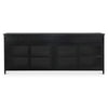 Moe's Henry Metal Sideboard Black with Glass Doors