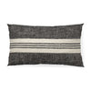 Sharon 14 x 26 Black With Stripes Decorative Pillow Cover