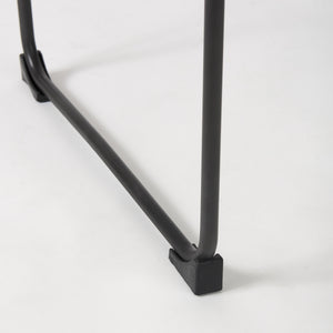 Direttore 19.3L x 19.3W x 44.1H Brown Leather Seat W/Black Iron Frame Bar Stool