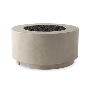 Damian Outdoor Fire Table In Natural Concrete