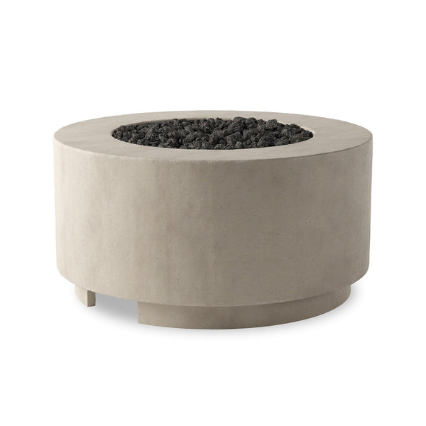 Damian Outdoor Fire Table In Natural Concrete