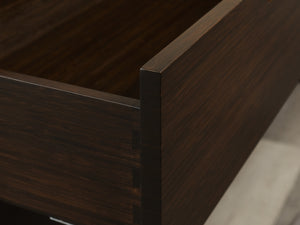 Weston Five Drawer Chest, Black Walnut