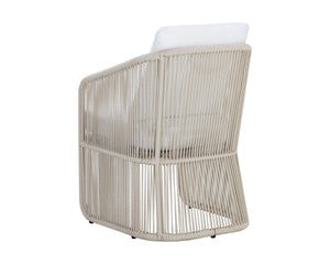 ALLARIZ DINING ARMCHAIR - GREIGE - STINSON WHITE