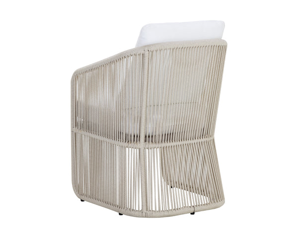 ALLARIZ DINING ARMCHAIR - GREIGE - STINSON WHITE