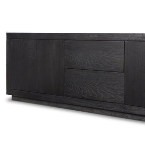 Warby Media Console In Worn Black Veneer