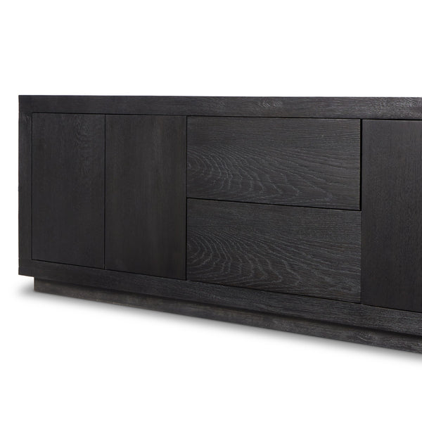 Warby Media Console In Worn Black Veneer