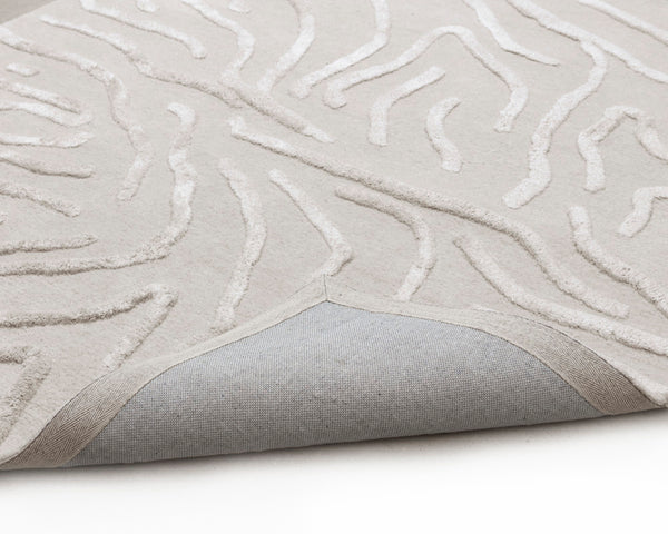 KENYA HAND-TUFTED RUG - BEIGE - 8' X 10'