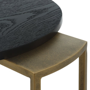 Aztec Wood Nesting Tables, Set/2