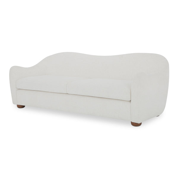 Moe's Bria Sofa in Oatmeal with Rubberwood Feet