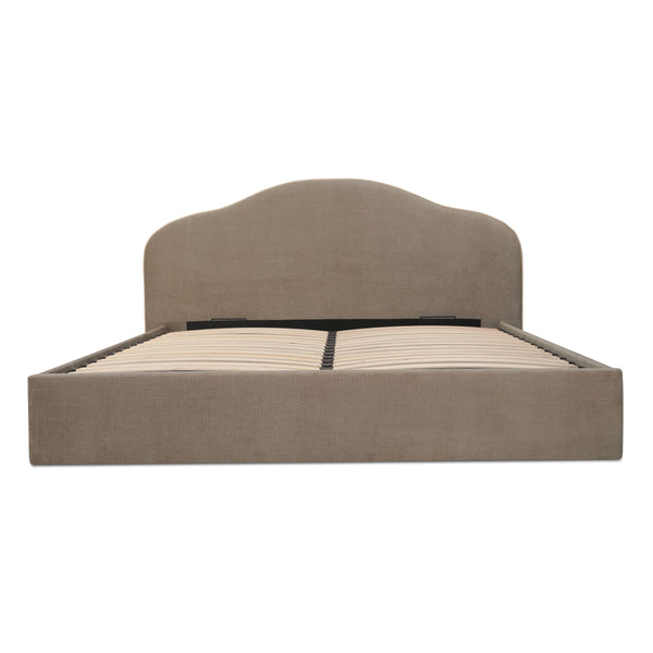Moe's Maggie Queen Storage Bed in Taupe