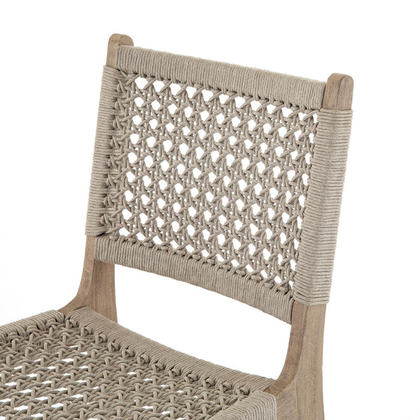 Delmar Outdoor Dining Chair to Washed Brown