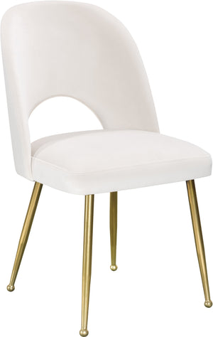 Ramon Dining Chair In Cream Velvet