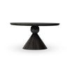 Bibianna Dining Table In Worn Black