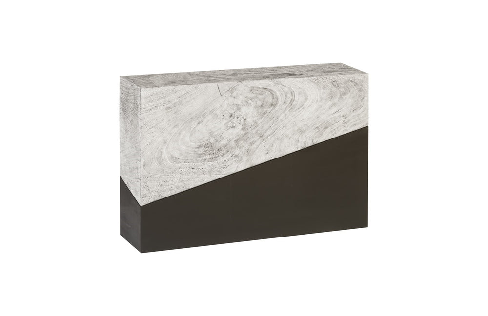 Geometry Console Table, Grey Stone