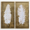 White Feathers Shadow Box