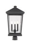 Beacon 3 Light Outdoor Post Mount Fixture in Oil Rubbed Bronze Finish