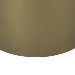 Eclipse Gold Metal Drum Base w/ Dark Brown Wood Top End/Side Table