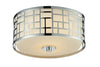 Elea 2 Light Flush Mount in Chrome  Finish