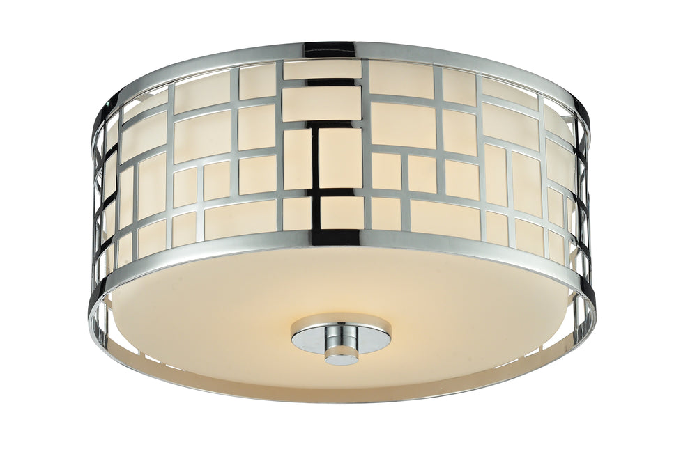Elea 2 Light Flush Mount in Chrome  Finish