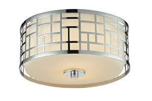 Elea 2 Light Flush Mount in Chrome  Finish