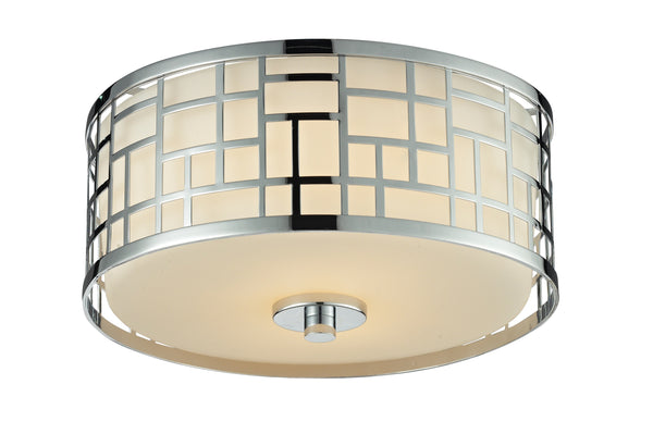 Elea 2 Light Flush Mount in Chrome  Finish