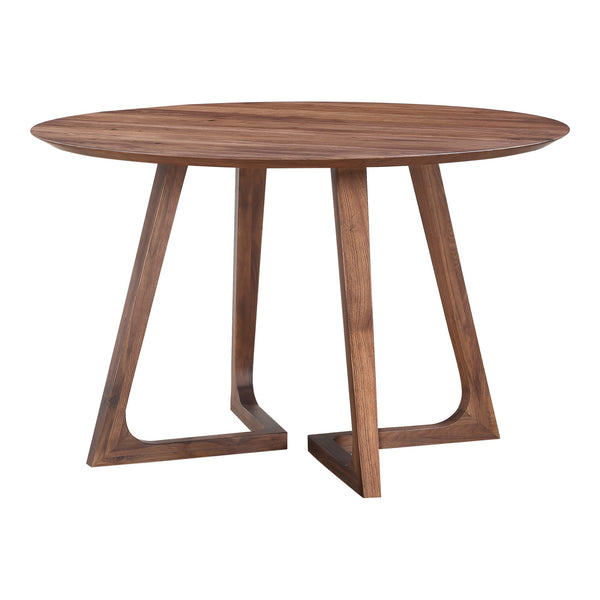 Moe's Godenza Round Dining Table in Walnut