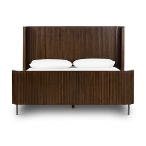 Fletcher Bed In Terra Brown Oak In Queen