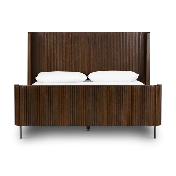 Fletcher Bed In Terra Brown Oak In Queen