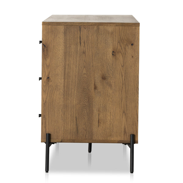 Eaton 9 Drawer Dresser In Amber Oak Resin