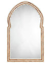Bardot 60" Wood & Buffalo Bone Arch Wall Mirror
