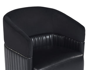 Genval Wheeled Chair - Abbington Black / Cantina Black