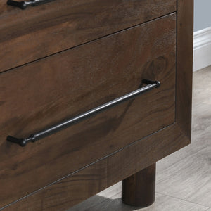 Jaxon Solid Wood 9-Drawer Dresser in Cocoa Brown