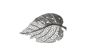 Birch Leaf Wall Art, Silver, Medium