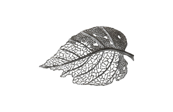 Birch Leaf Wall Art, Silver, Medium