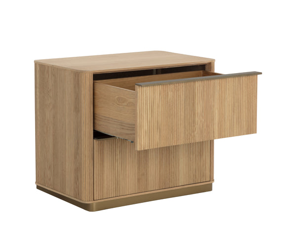 KALLA NIGHTSTAND - RUSTIC OAK