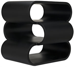 Nada Side Table, Black Steel