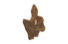 Freeform Teak Wall Slice, Large, Natural