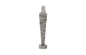 Abstract Wire Man Floor Sculpture, Small