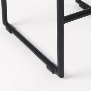Givens 14.0L x 15.8W x 25.8H Natural Wood W/Black Metal Counter Stool