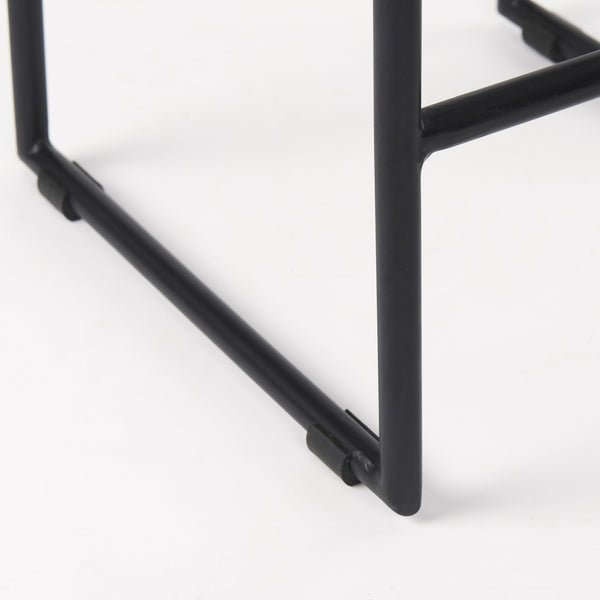 Givens 14.0L x 15.8W x 25.8H Natural Wood W/Black Metal Counter Stool