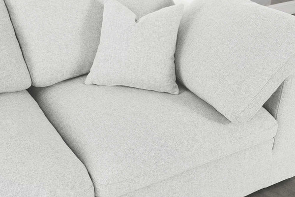 Carmen Cloud Modular Sofa In Cream Linen Fabric