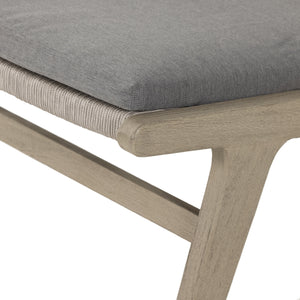 Julian Outdoor Chair In Weathered Grey
