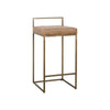 Belfort Leather Counter Stool in Sedona Brown