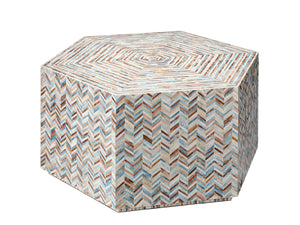 Hepburn Mother of Pearl Hexagon Coffee Table