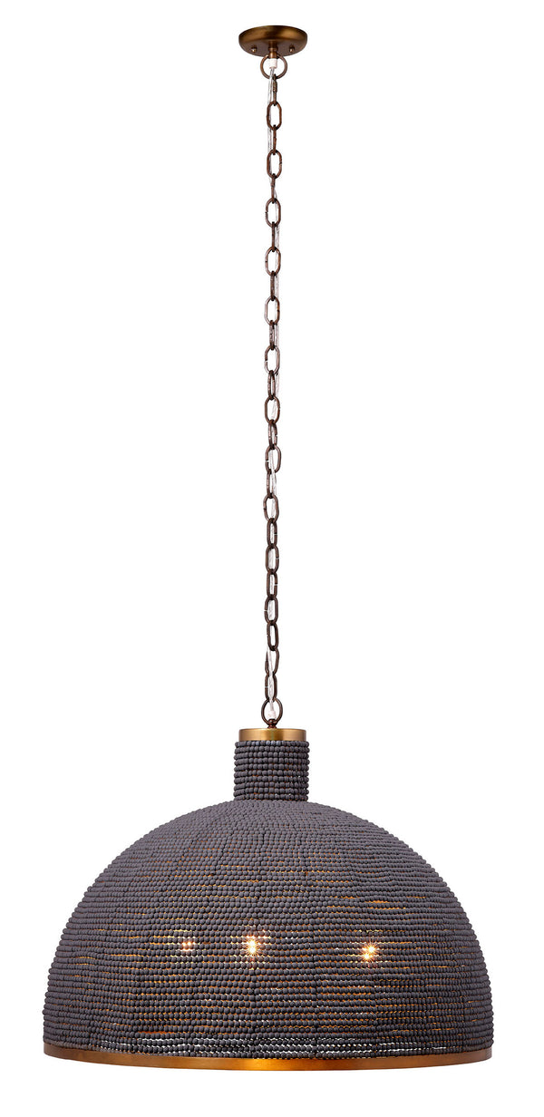 Big Sur 1-Light Beaded Chandelier, Slate Blue