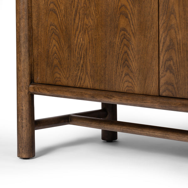 Renaud 3-Door Cabinet - Dark Toasted Oak Veneer