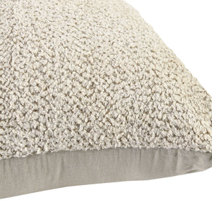 Maris Floor Cushion - Ivory/Natural with Chenille Texture