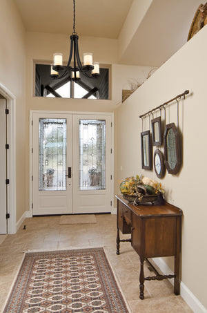 Willow 5 Light Chandelier in Matte Black Finish