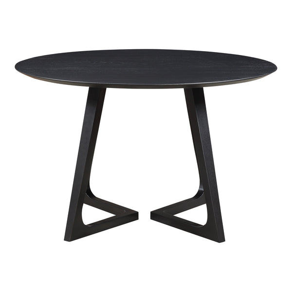 Moe's Godenza Round Dining Table Black Ash Wood