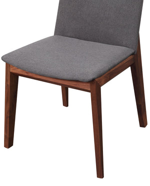 Moe's Deco Dining Chair Set of 2 in Dark Grey